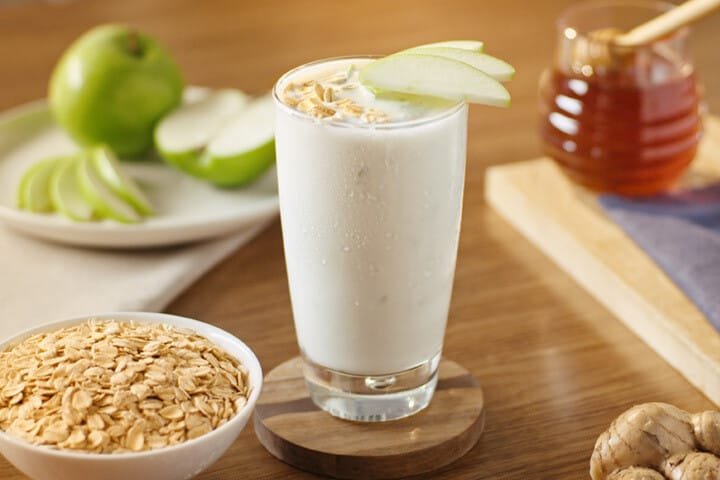 Delicioso licuado de mamey refrescante, lleno de fibra, licuado antioxidante rico, fresco y natural.