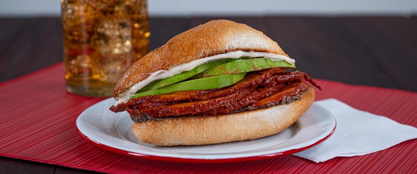 Torta de chuleta con ingredientes deliciosos comida rápida